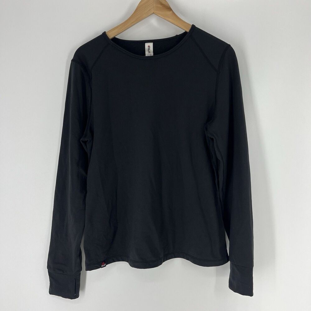 Pajar Canada Shirt Size XL Womens Black Base Layer Long Sleeve Top Thumbholes